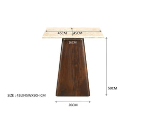 Découvrez nos tables basses travertin gigognes modernes qui apporteront une touche d'élégance et de sophistication à votre intérieur.
Mesures: 75 x 75 x 38 cm / 45 x 45 x 46 cm. Kukuu, spécialiste en mobilier d'intérieur.